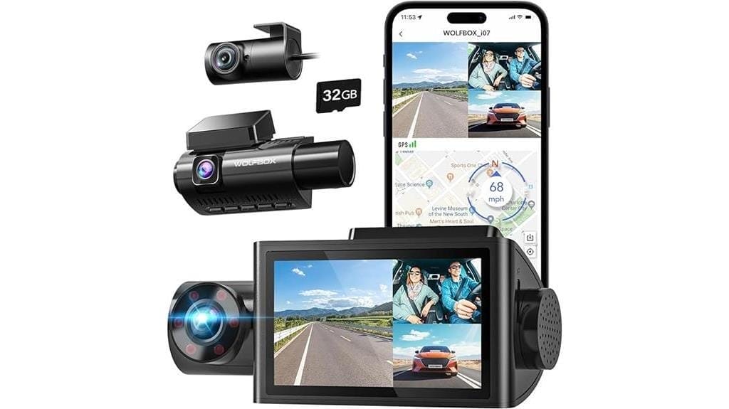 high quality triple camera dash cam review